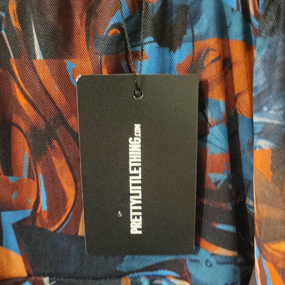 Multicolor Abstract Print Dress - Picture 5 of 5